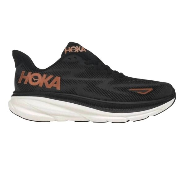 HOKA ONE ONE Clifton 9 'Black Copper' Running Shoes Size 10B - Picture 1 of 12